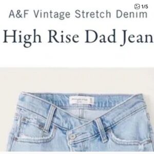 Abercrombie & Fitch Curve Love Dad High Rise Jeans